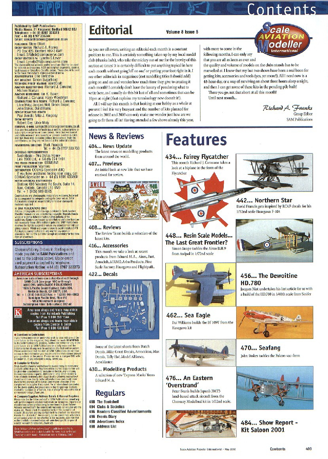 Scale Aviation Modeller International 2002-05